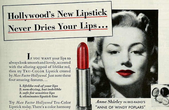 Lipstick ad